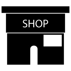 black and white shop