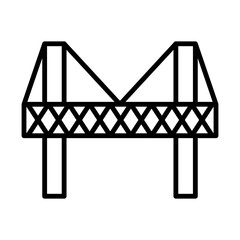 Bridge line icon