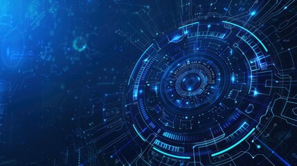 Abstract Futuristic Technology Design