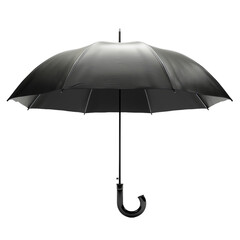 Black Umbrella on transparent background, png