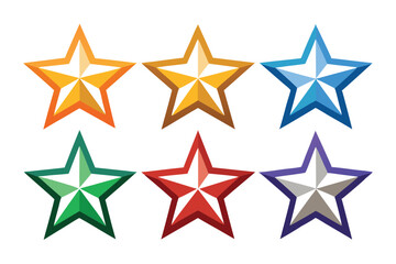 Obraz premium Simple set of star icon design ideas concept isolated