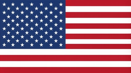 Fototapeta premium Minimalist linear icon of a Veterans Day flag featuring simple and elegant design in red, white, and blue colors, available in high-resolution format.