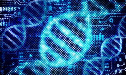 DNA Helix spiral human molecule structure