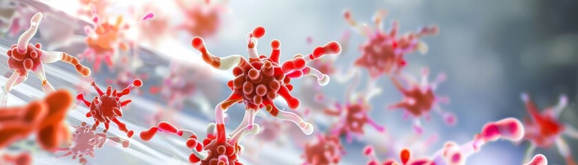 Microbiological Exploration: Detailed Close-up of Bacterial Colonies on Bathroom Countertop with Copy Space for Text