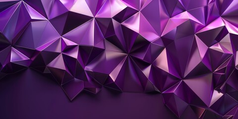 Obraz premium Vibrant and dynamic abstract geometric shapes are creating a stunning and captivating purple visual effect