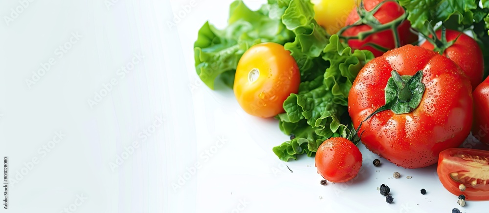 Poster vegetable been on a white background with space for text. . image with copy space