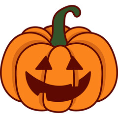 Halloween Pumpkin Illustration