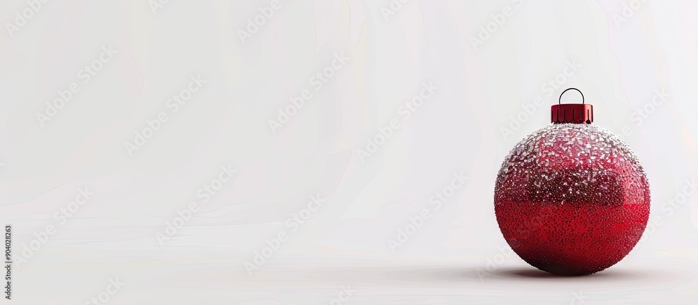 Poster isolated christmas decoration on a white background ideal for a copy space image