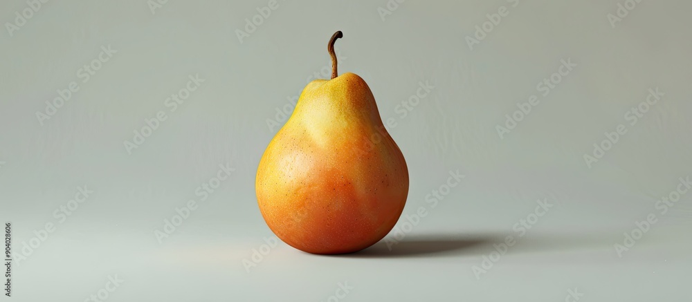 Poster isolated chinese pear against a plain background for copy space image