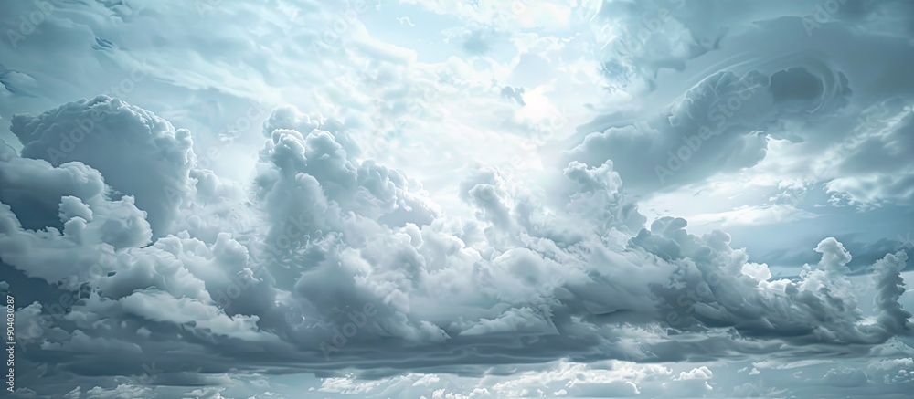 Poster overcast sky with copy space image