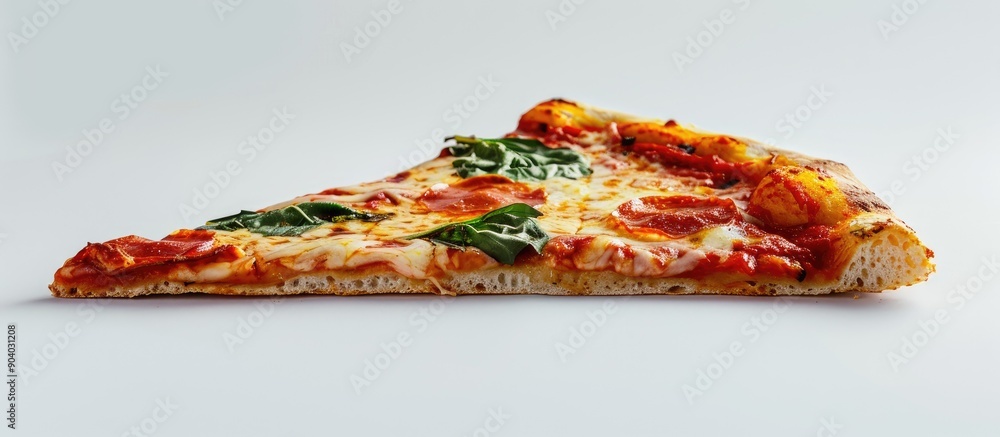 Poster piece of pizza with copy space image included