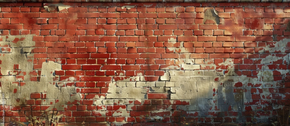 Aufkleber Various textured and background options featuring an old red brick wall with space for adding images. . image with copy space