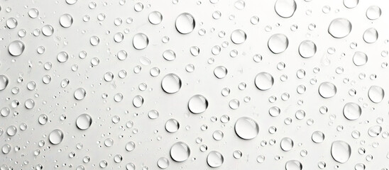 Water droplets on a plain background