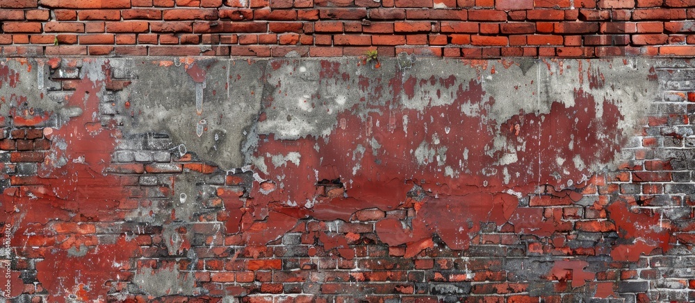 Aufkleber Various textured and background options featuring an old red brick wall with space for adding images. . image with copy space