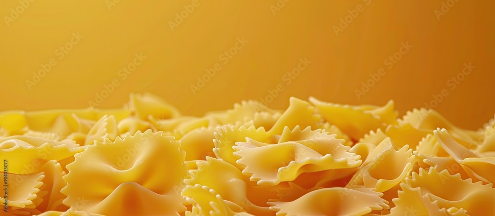 Poster italian pasta displayed as a backdrop for a copy space image