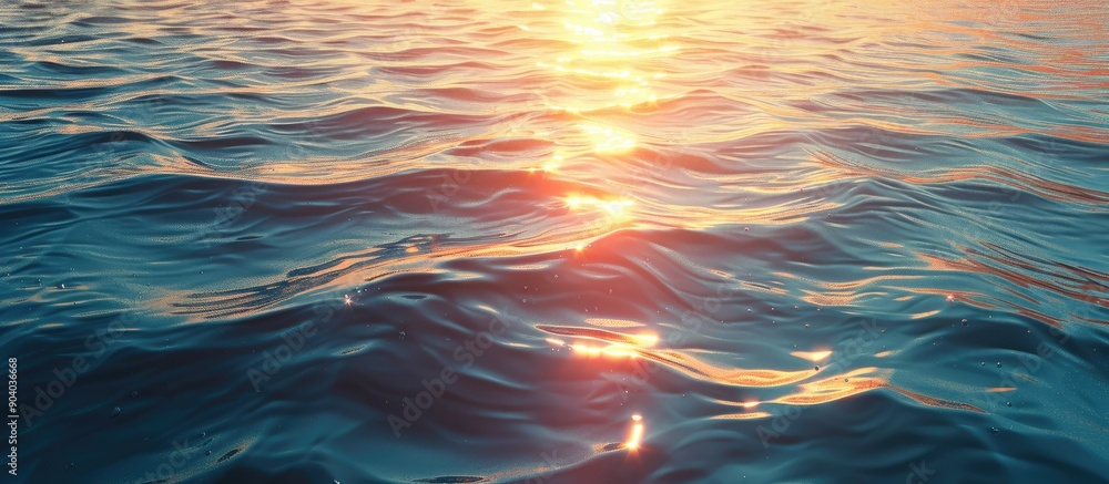 Aufkleber sunlight reflecting on the surface of the sea creates a background with copy space image