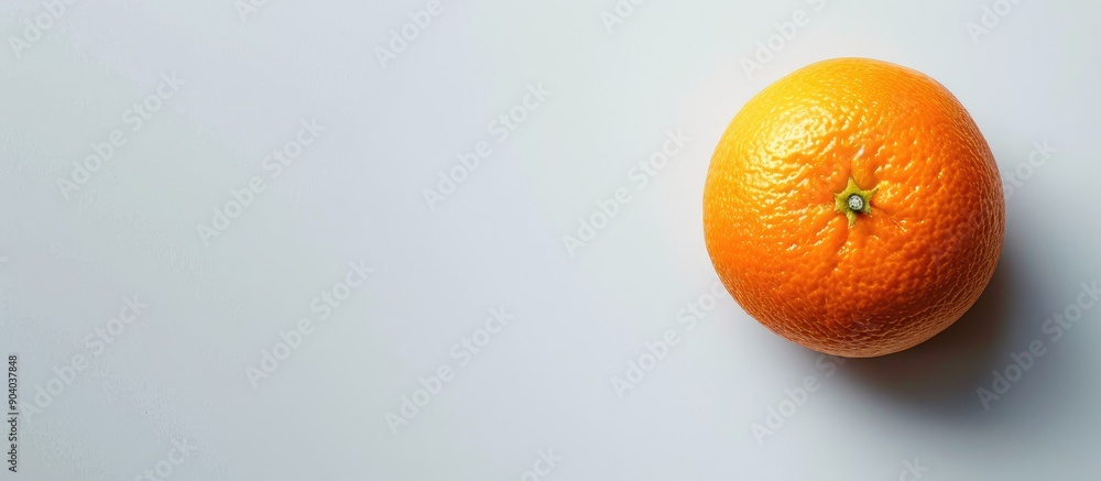 Aufkleber orange fruit displayed on a white background with copy space image