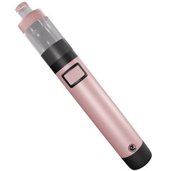 Pink electronic cigarette modeled in 3D/ PNG - Position 5