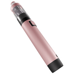 Pink electronic cigarette modeled in 3D - Position 1