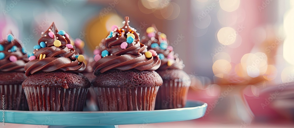 Aufkleber baking at home with kids involves making chocolate fairy cakes with frostings as seen in the copy sp