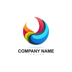 colorful abstract logo