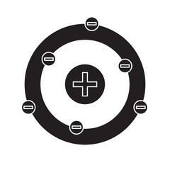 Obraz premium Atom icon