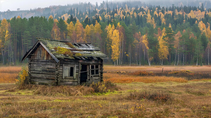 Log House, Rustic Wooden Cabin, Traditional Log Cabin Design, Cozy Log Home, Natural Timber Construction, Countryside Lodge, Warm and Inviting Log Structure, Classic Rustic Architecture ©  Mohammad Xte