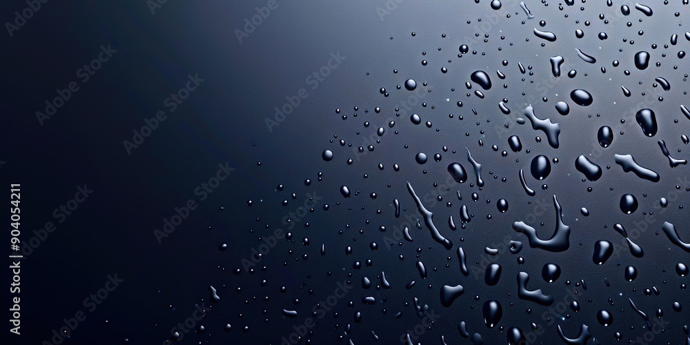 Wall mural water droplets on a plain background