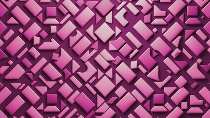 Obraz premium A purple and pink wallpaper featuring squares and rectangles, shaped as squares and rectangles