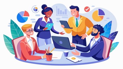 Great minds come together to spark innovation. This image depicts a business meeting where ideas are exchanged, emphasizing the collaborative spirit that fuels progress and drives success.