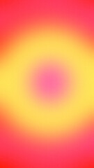 Rectangle dégradé radial trichromie rose jaune et rouge