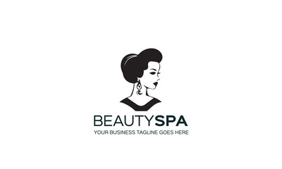 elegant logos for beauty, fashion and hairstyle related business on white background