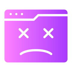 Obraz premium error gradient icon