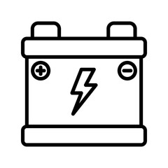 Power car battery icon color editable