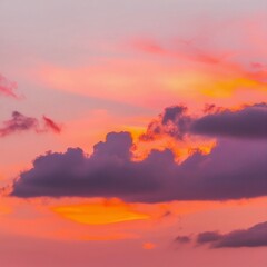 Fototapeta premium sunset sky with clouds