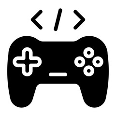 game development glyph icon