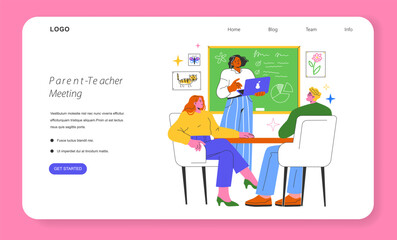 Back To School. Flat Vector Illustration