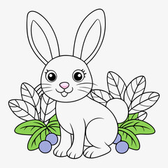 coloring page for kids simple coloring page vector illustration