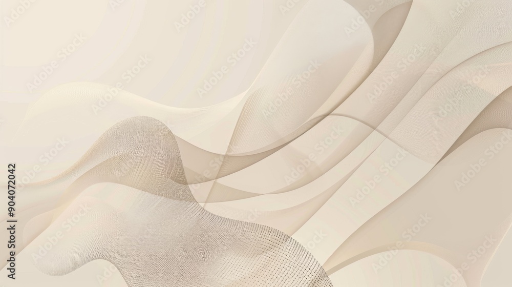 Poster abstract minimalistic background with simple shapes and clean lines in neutral tones