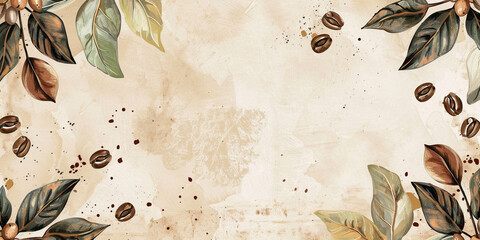 Floral background with a branch of a tree foliage greenery floral design

