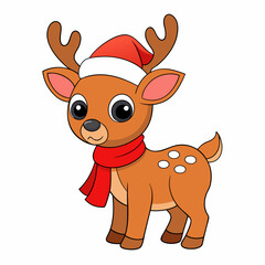 create a full funny christmas baby rain vector illustration