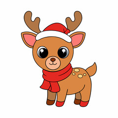 create a full funny christmas baby rain vector illustration