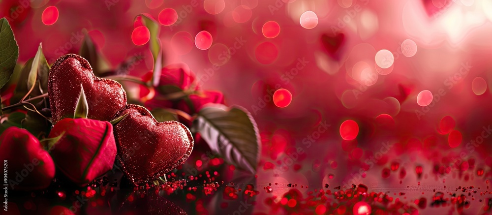 Poster template with copy space image for valentine s day designs