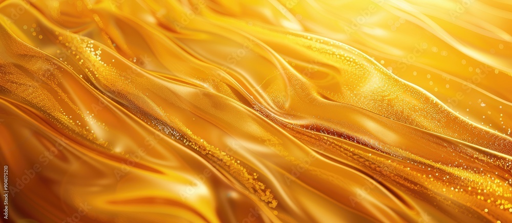Poster golden yellow texture creating a luxurious background with ample copy space image available