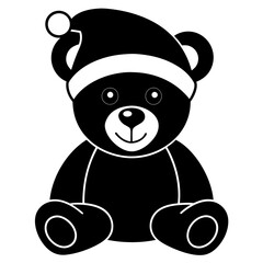 create a full funny christmas bird vector illustration