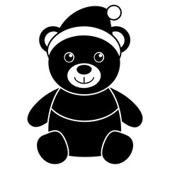 create a full funny christmas bird vector illustration