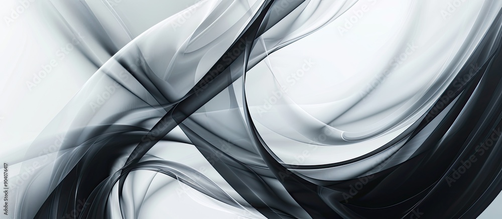 Poster aesthetic abstract backdrop in shades of black white and gray for use as an advertising background o