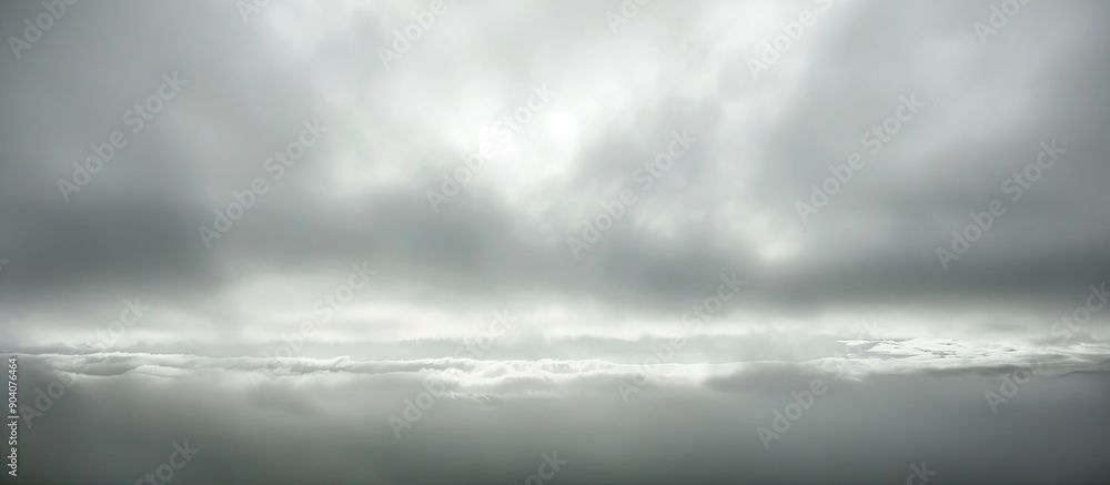 Poster overcast sky with a hazy appearance and no visible sun ideal for copy space image