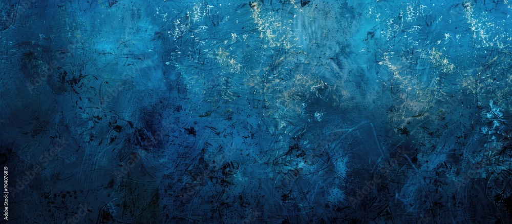 Fototapete grunge blue texture background with artistic design and vignette ideal for a copy space image