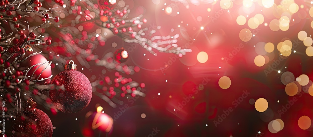 Poster background with christmas and new year theme suitable for copy space image